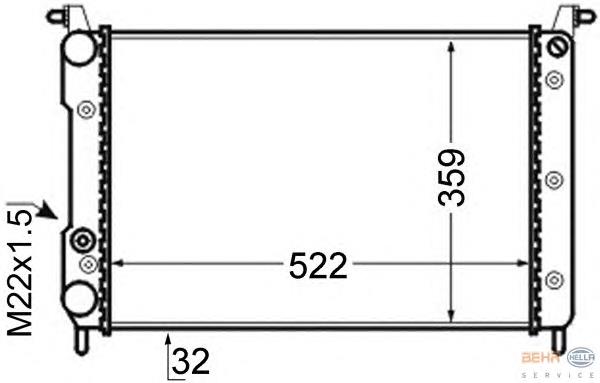 Compre 58726 NRF Radiador de esfriamento de motor