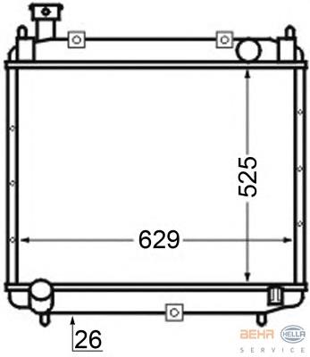 1640075321 Toyota Radiador de esfriamento de motor