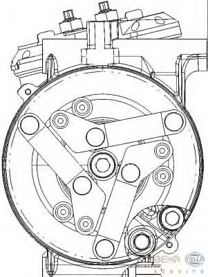 Compressor de aparelho de ar condicionado 090595035020 PSH