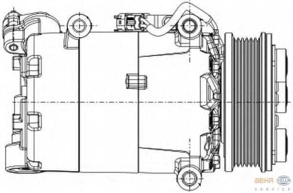 Compressor de aparelho de ar condicionado NRF 32848G