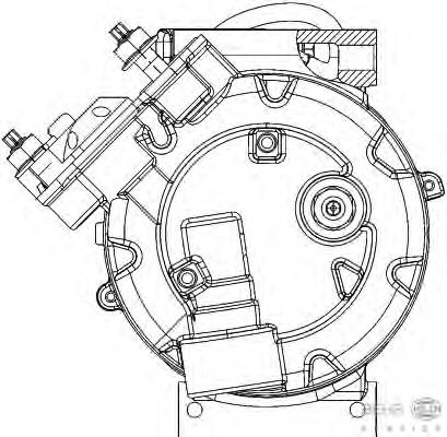8FK351334431 HELLA Compressor de aparelho de ar condicionado