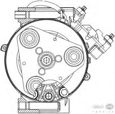 Compressor de aparelho de ar condicionado HELLA 8FK351334431