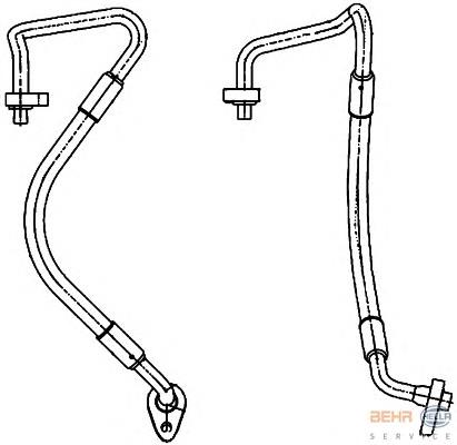 Mangueira de aparelho de ar condicionado, desde o compressor até o radiador Ford 1306787 preço, a partir de 29,51 USD