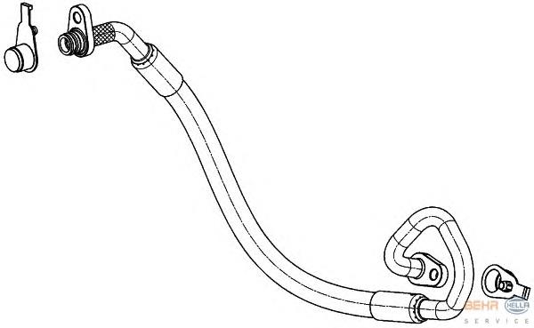 AC912564 Maxgear Mangueira de aparelho de ar condicionado, desde o compressor até o radiador