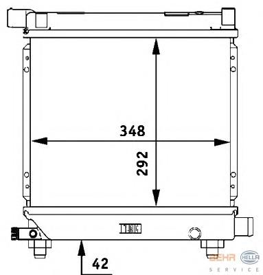 Radiador de esfriamento de motor Mercedes C W201 ao melhor preço