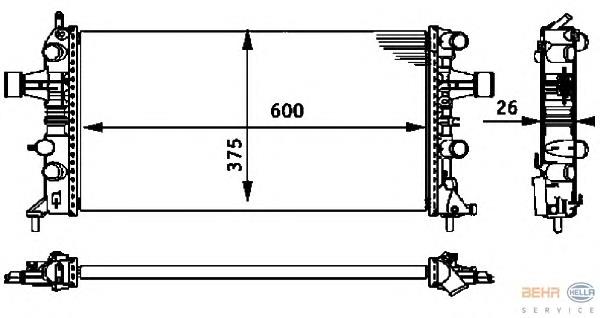 Compre 550808A1 Polcar Radiador de esfriamento de motor