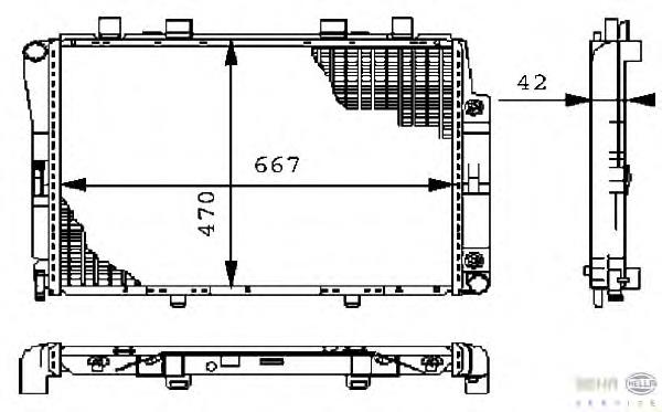 Radiador de esfriamento de motor Mercedes 1405002303 preço, a partir de 217,93 USD