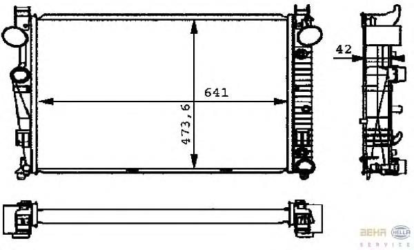 Compre A2205000103 Mercedes Radiador de esfriamento de motor
