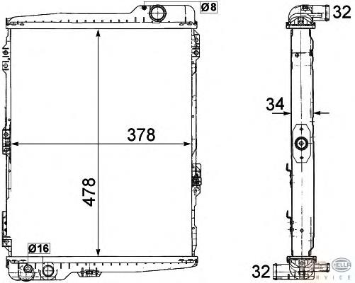 Radiador de esfriamento de motor VALEO 883863 preço, a partir de 80,12 USD