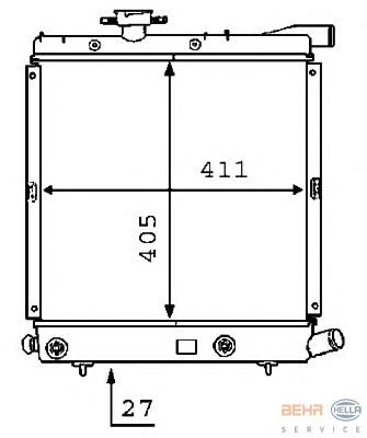 Compre 60979 Nissens Radiador de esfriamento de motor