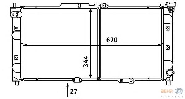 Compre BPL715200 Mazda Radiador de esfriamento de motor
