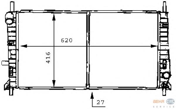 Compre 7215751 Ford Radiador de esfriamento de motor
