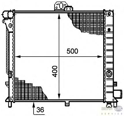 Radiador de esfriamento de motor Nissens 64047 preço, a partir de 118,67 USD