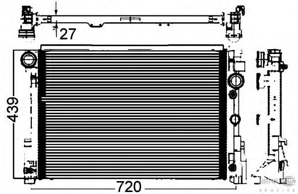 Compre A2045000203 Mercedes Radiador de esfriamento de motor