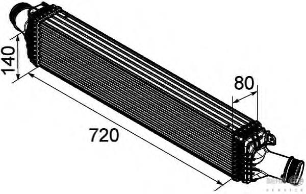 DAA019TT Thermotec Radiador de intercooler