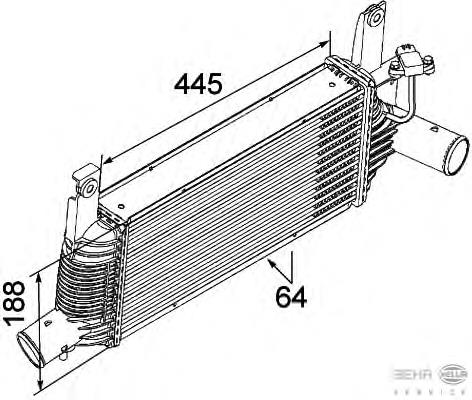 144615X00A Nissan/Infiniti Radiador de intercooler