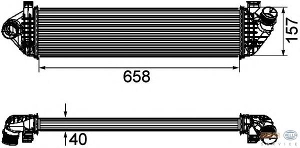 30680124 Volvo Radiador de intercooler