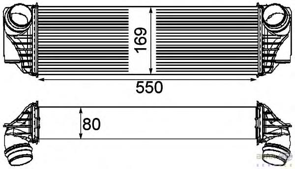 17517812016 BMW Radiador de intercooler