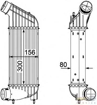 Radiador de intercooler Peugeot/Citroen PEA4347