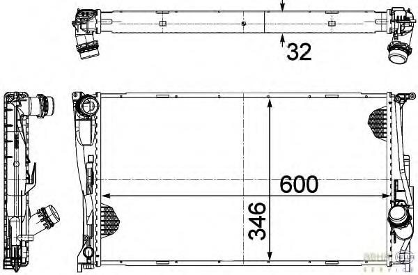 Radiador de esfriamento de motor BMW 781025801 preço, a partir de 91,62 USD