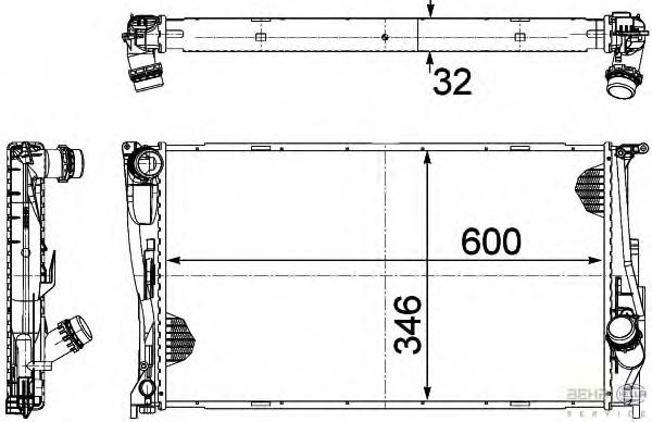 Radiador de esfriamento de motor Eaclima 31R07139 preço, a partir de 121,13 USD