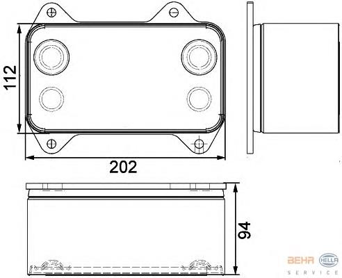 1387035 DAF Radiador de óleo