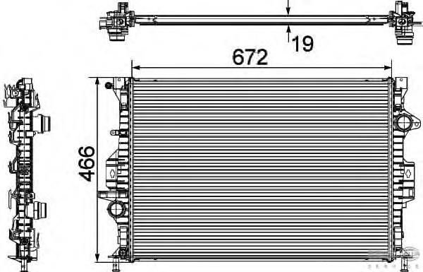 Radiador de esfriamento de motor Ford 7G918C342BD preço, a partir de 72,36 USD