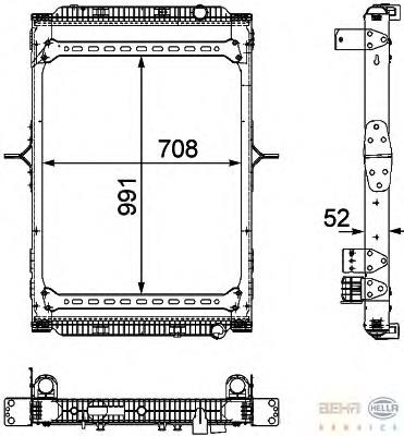 733523 VALEO Radiador de esfriamento de motor