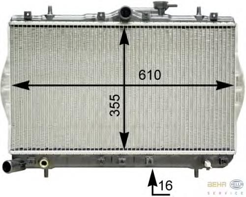 Radiador de esfriamento de motor Nissens 62297 preço, a partir de 78,39 USD