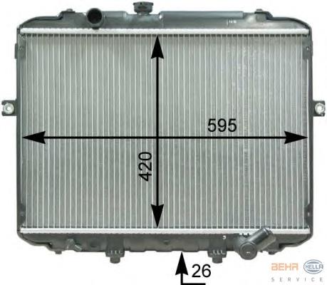 67499 Nissens Radiador de esfriamento de motor