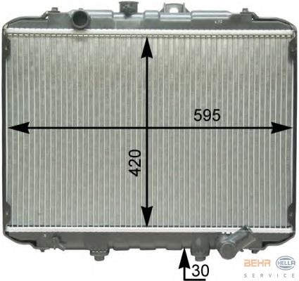 Radiador de esfriamento de motor MB356340 Mitsubishi