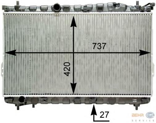 Radiador de esfriamento de motor Hyundai/Kia 253103A000 preço, a partir de 51,56 USD