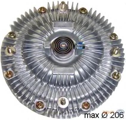 Acoplamento viscoso de ventilador de esfriamento 1621017040 Toyota