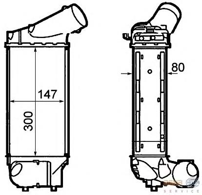 Radiador de intercooler HELLA 8ML376777371 preço, a partir de 54,36 USD