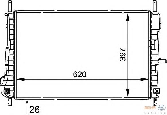 Radiador de esfriamento de motor Ford 1671797 preço, a partir de 78,32 USD