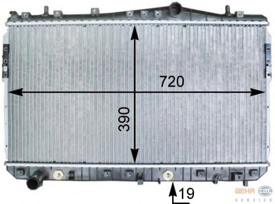96553423 General Motors Radiador de esfriamento de motor