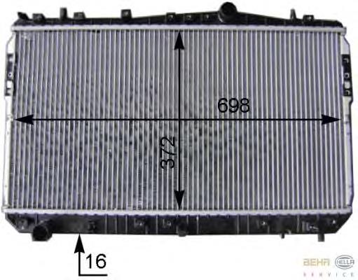 1704A1 Profit Radiador de esfriamento de motor