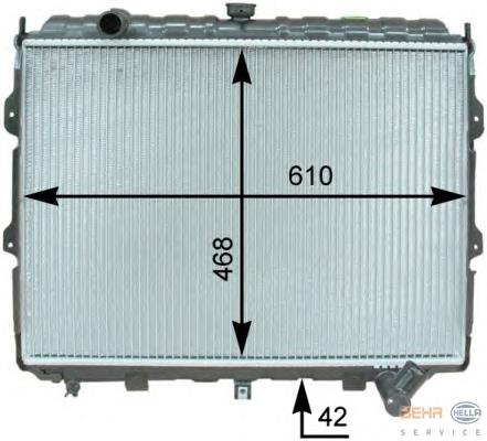 HR171511 Hyundai/Kia Radiador de esfriamento de motor