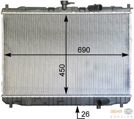59046 NRF Radiador de esfriamento de motor