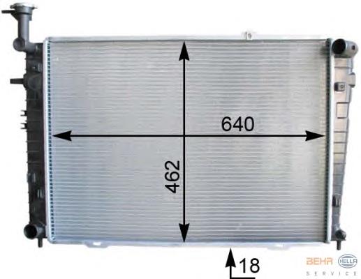 Compre 253100Z850 Hyundai/Kia Radiador de esfriamento de motor