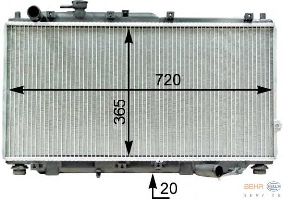 Radiador de esfriamento de motor Hyundai/Kia 0K2A115200 preço, a partir de 83,43 USD