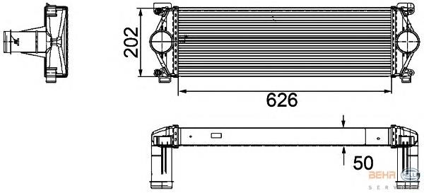 7420866948 Renault (RVI) Radiador de intercooler