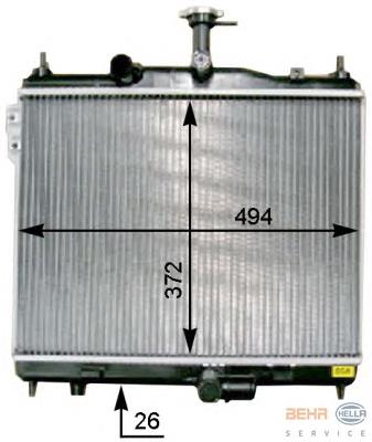 67512 Nissens Radiador de esfriamento de motor