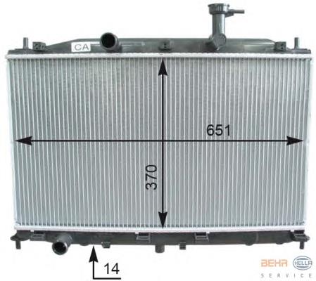 Radiador de esfriamento de motor Hyundai/Kia 253101E000 preço, a partir de 85,88 USD