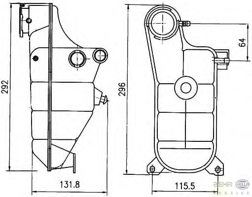 Tanque de expansão do sistema de esfriamento Mercedes A1245000649 preço, a partir de 51,22 USD