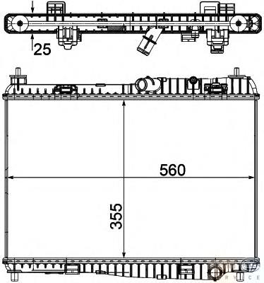 1897435 Ford Radiador de esfriamento de motor