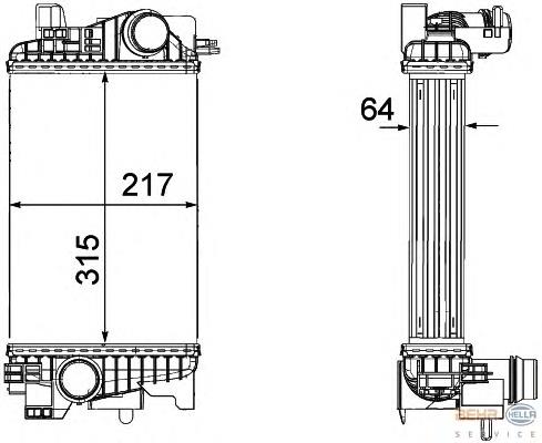 13283253 Opel Radiador de intercooler