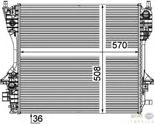 53012 NRF Radiador de esfriamento de motor