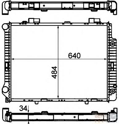 Radiador de esfriamento de motor Mercedes A2105000903 preço, a partir de 103,84 USD