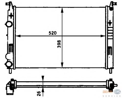 Compre 46815886 Fiat/Alfa/Lancia Radiador de esfriamento de motor